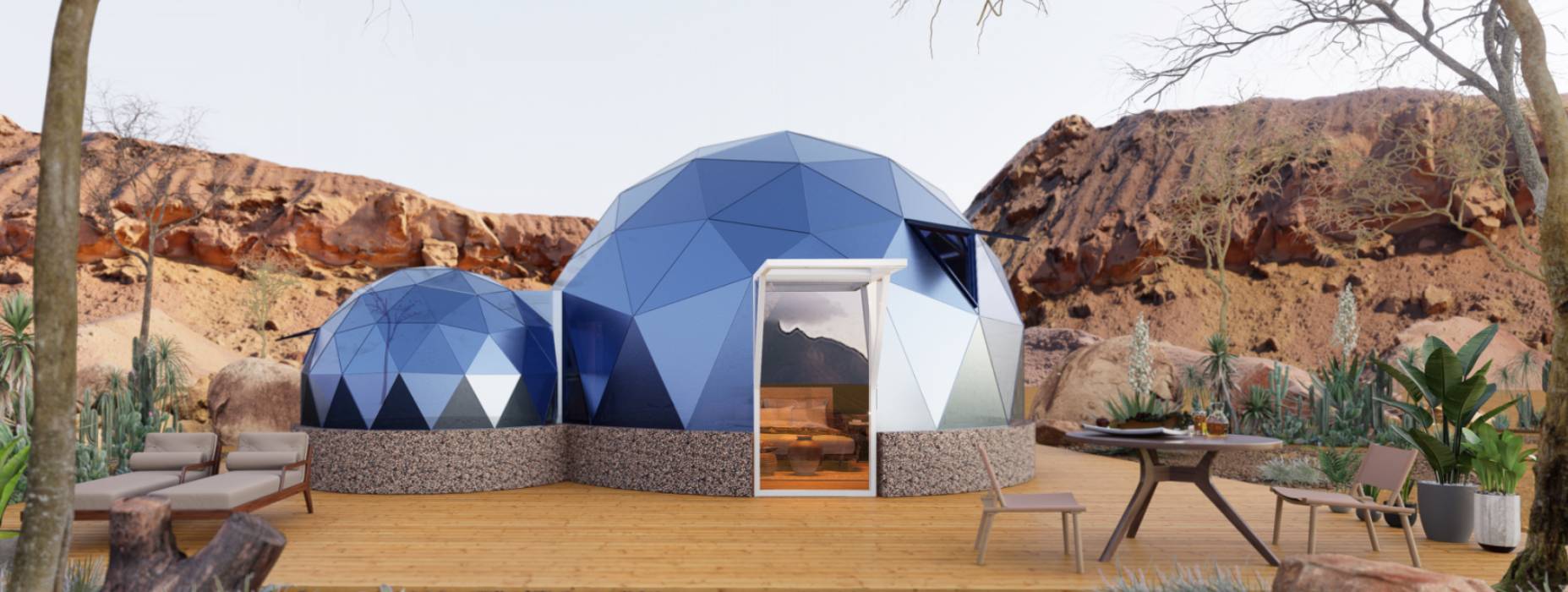 康马县球形智能光伏玻璃星空房